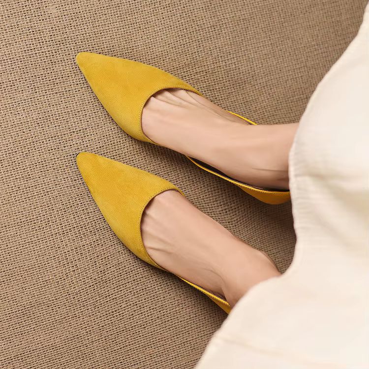 Mae Genuine Suede Heels