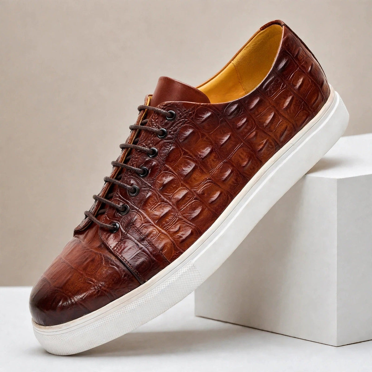 Kastello sneakers i koppeläder