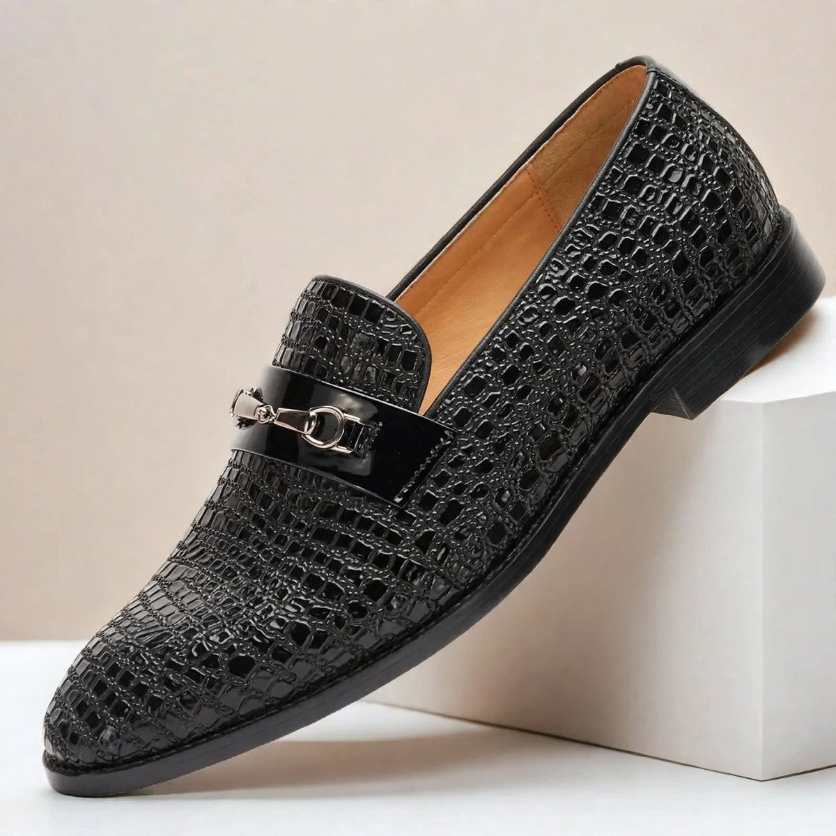 Montelani loafers i koppeläder