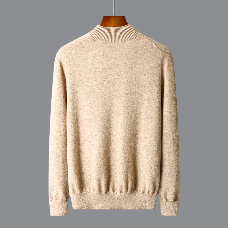 Pull Oslo en mérinos à col zippé
