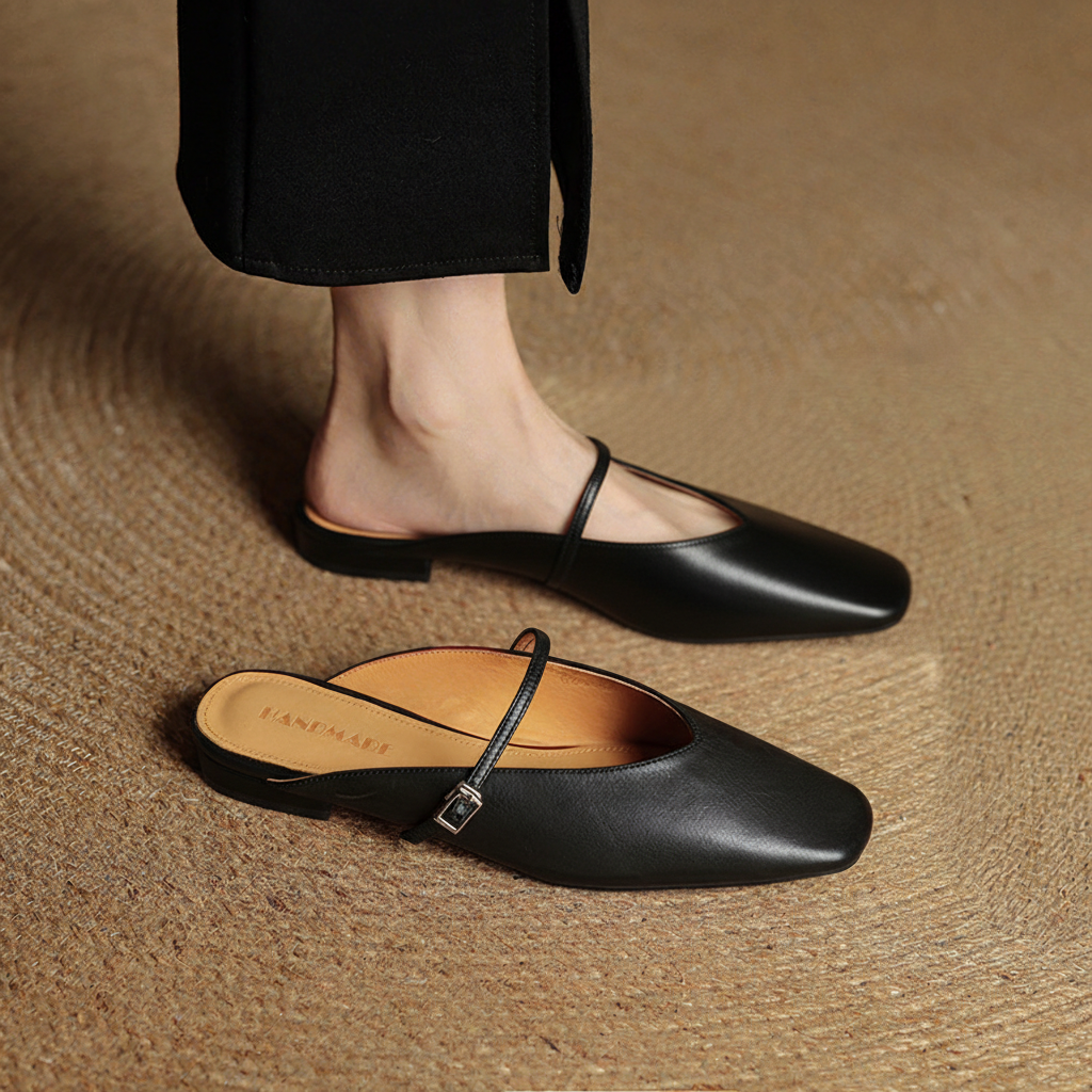 Mules Virela in vera pelle