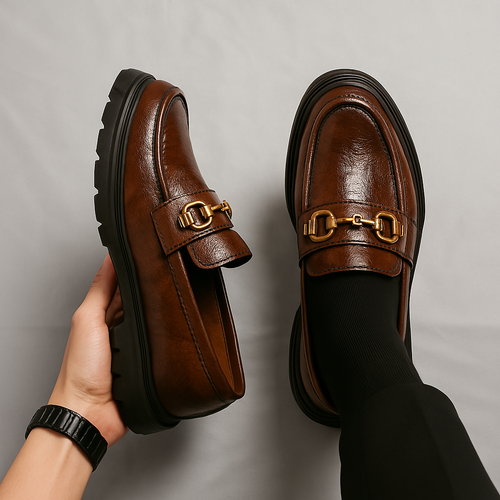 Mocassins Wilbur em pele