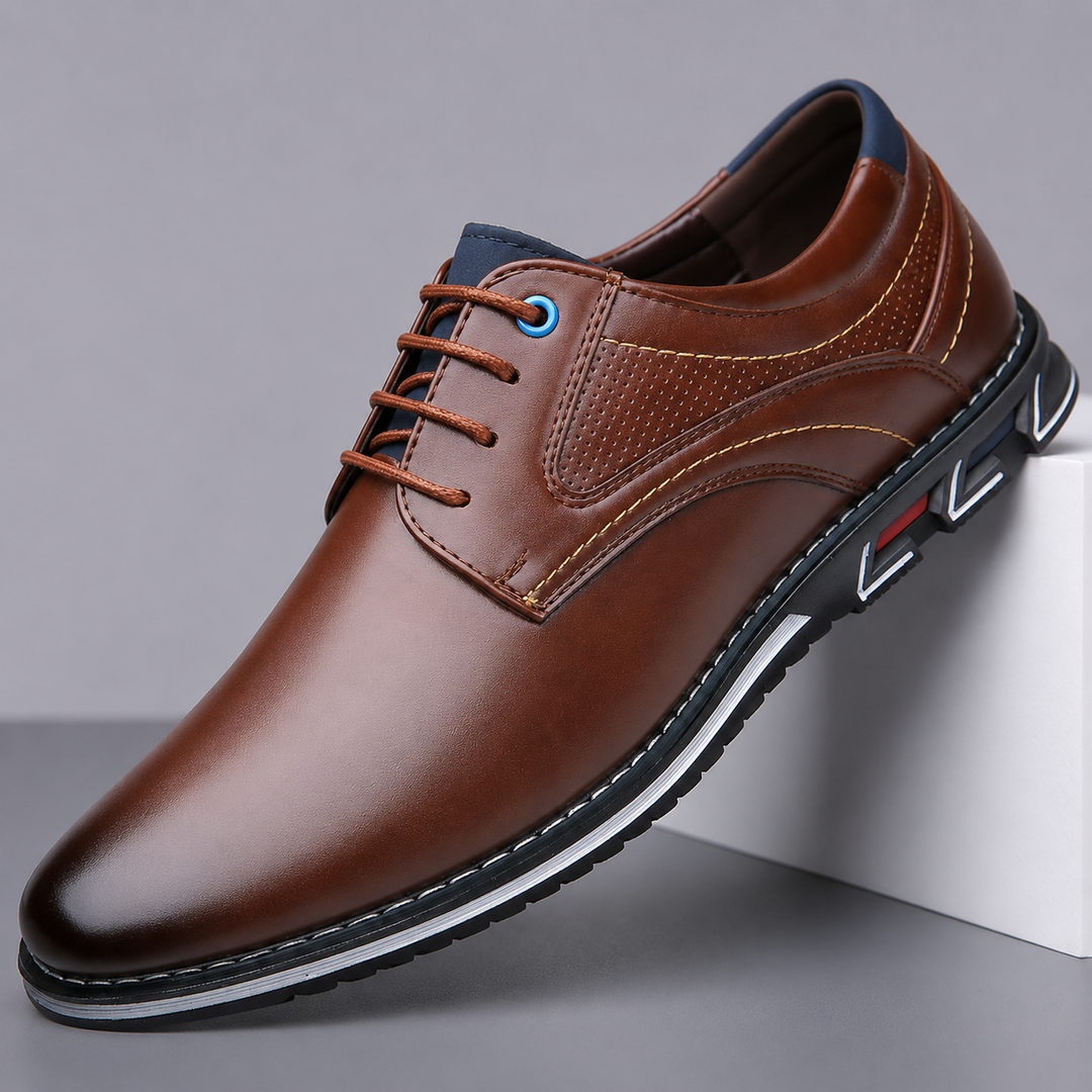 ALDRIC LEATHER DERBY SHOES