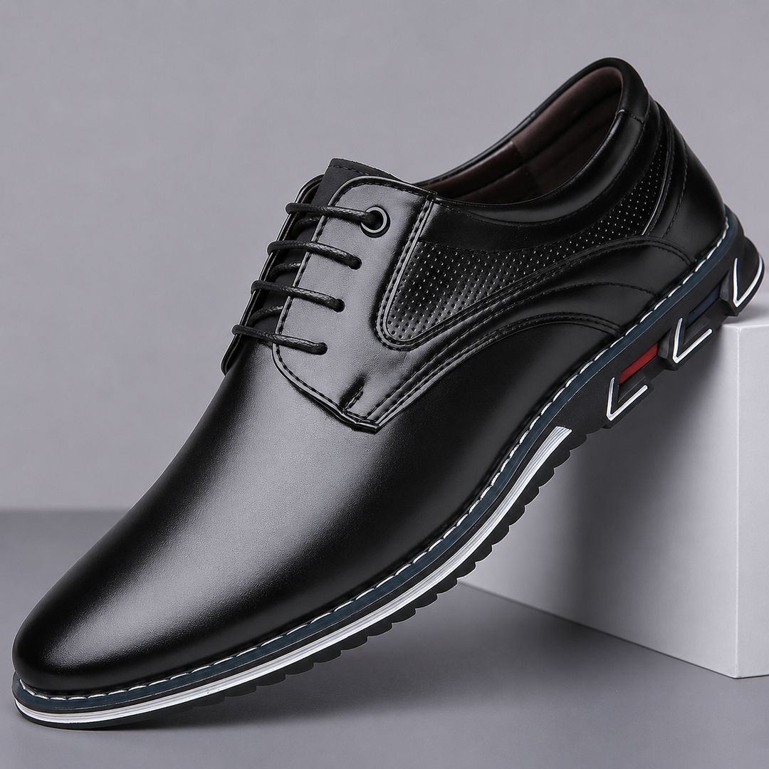 ALDRIC LEATHER DERBY SHOES