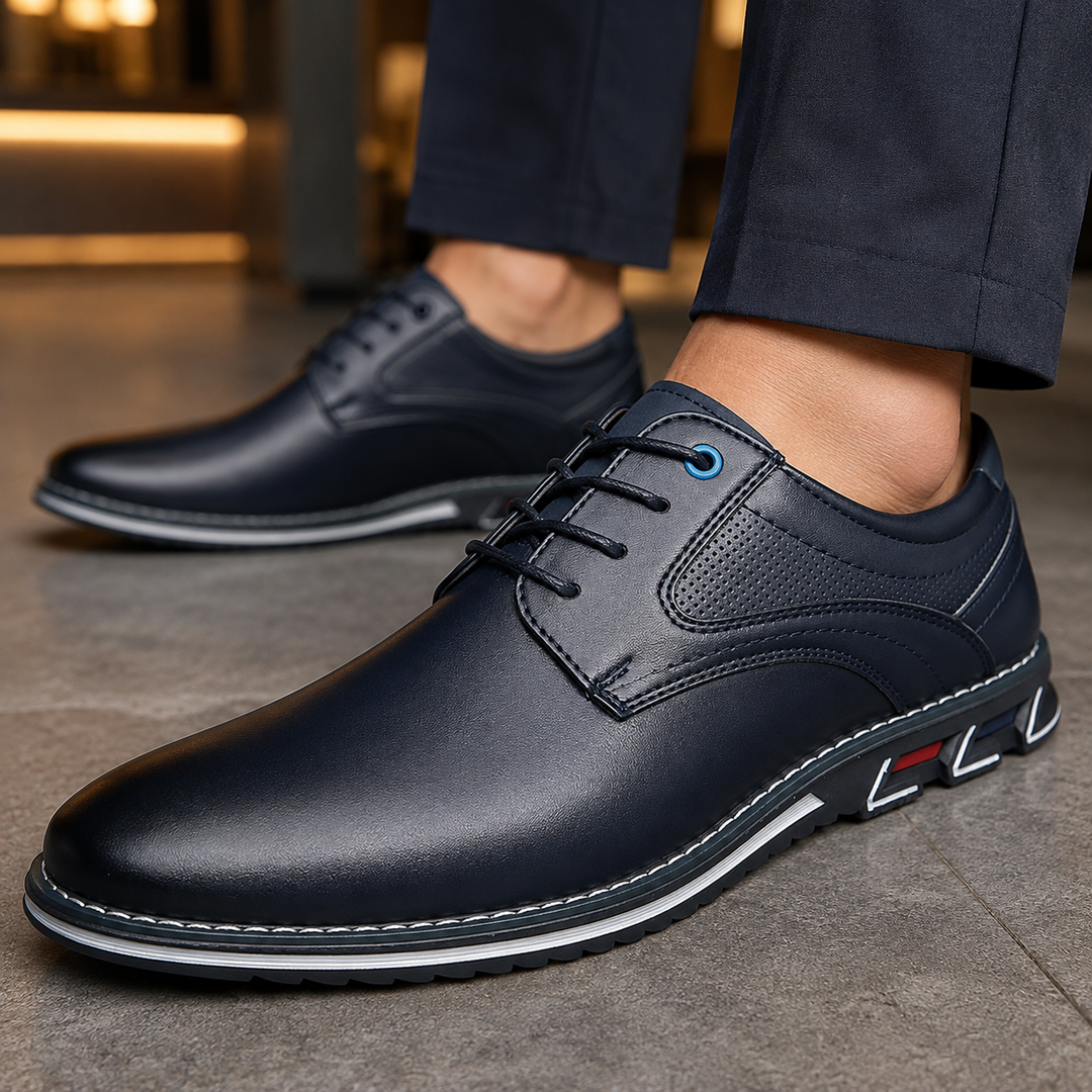 ALDRIC LEATHER DERBY SHOES
