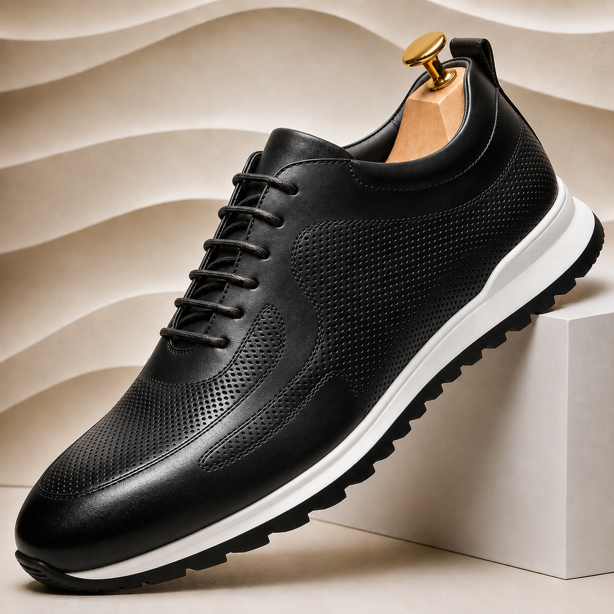 Sneakers Lussu in pelle di vacchetta