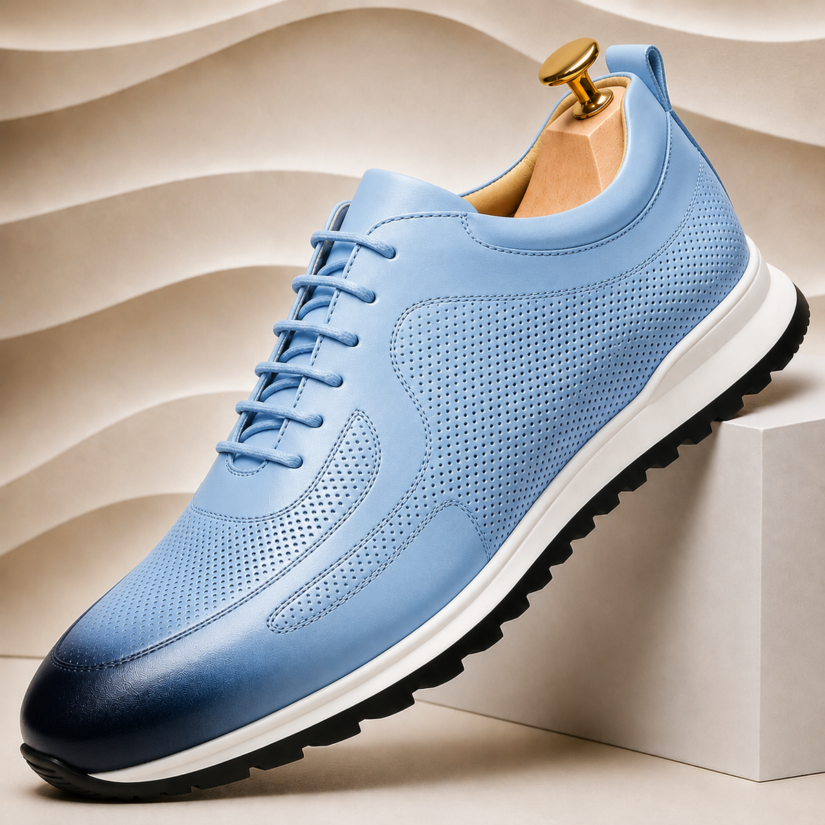 Sneakers Lussu in pelle di vacchetta