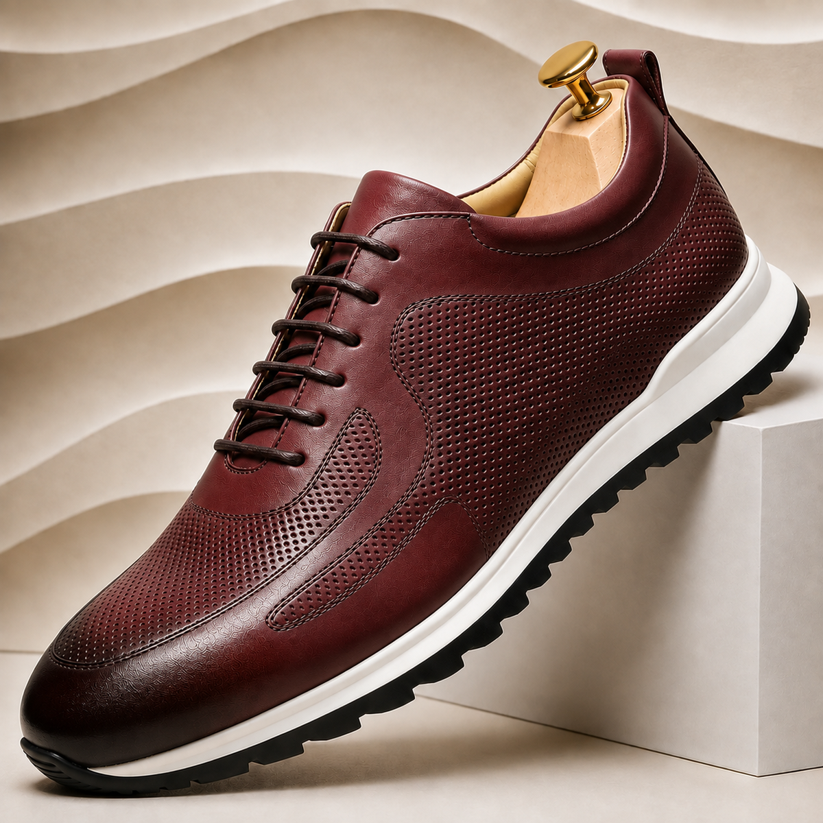 Sneakers Lussu in pelle di vacchetta