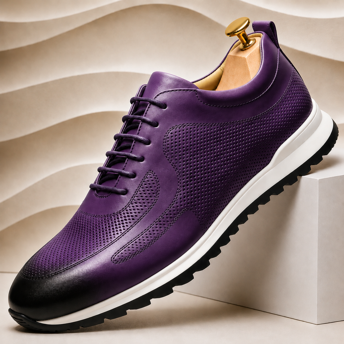 Sneakers Lussu in pelle di vacchetta
