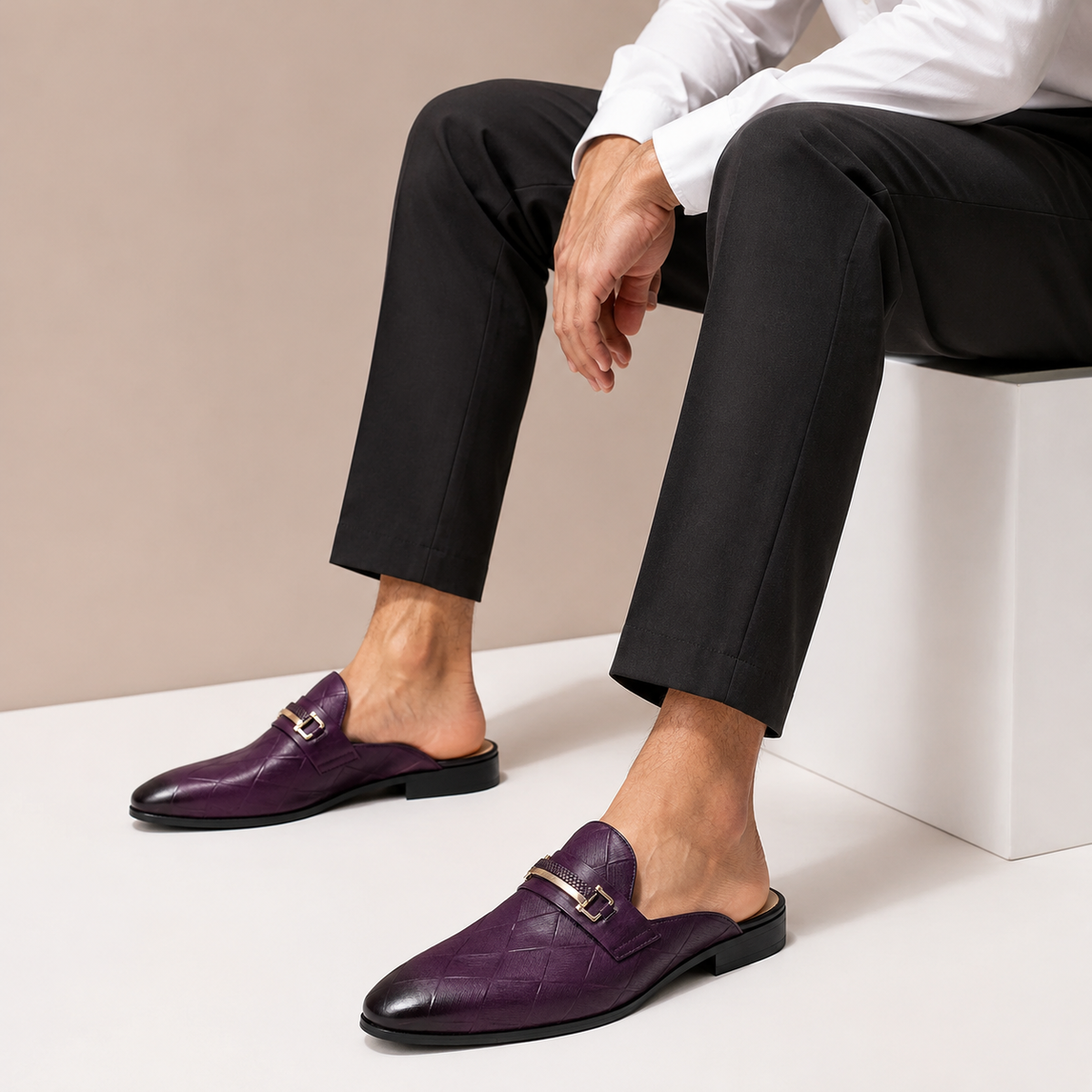 Mules in pelle bovina Tivaro