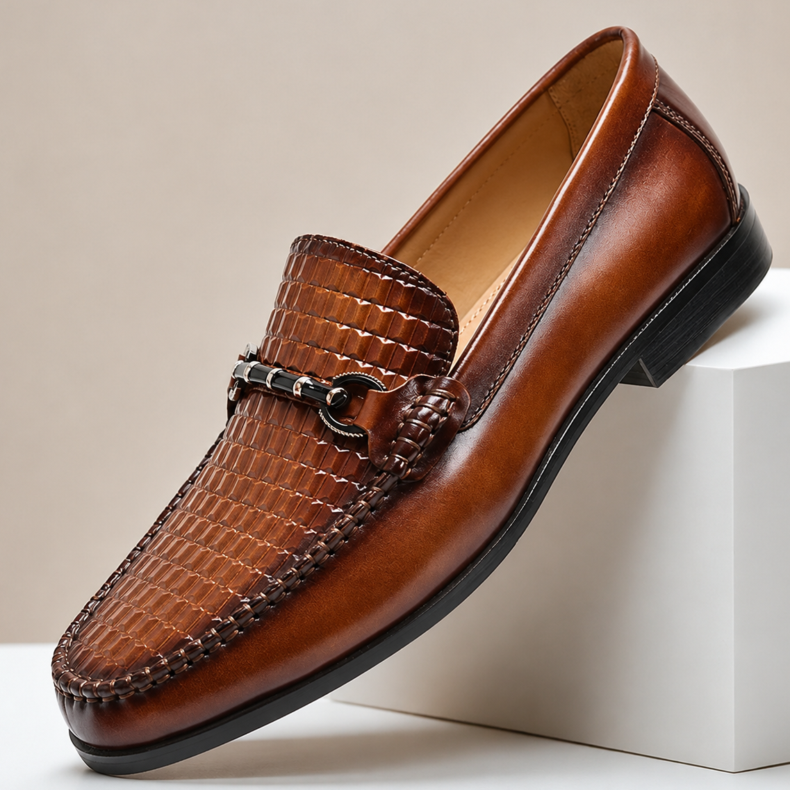 Stratford Loafers i Ko-skinns