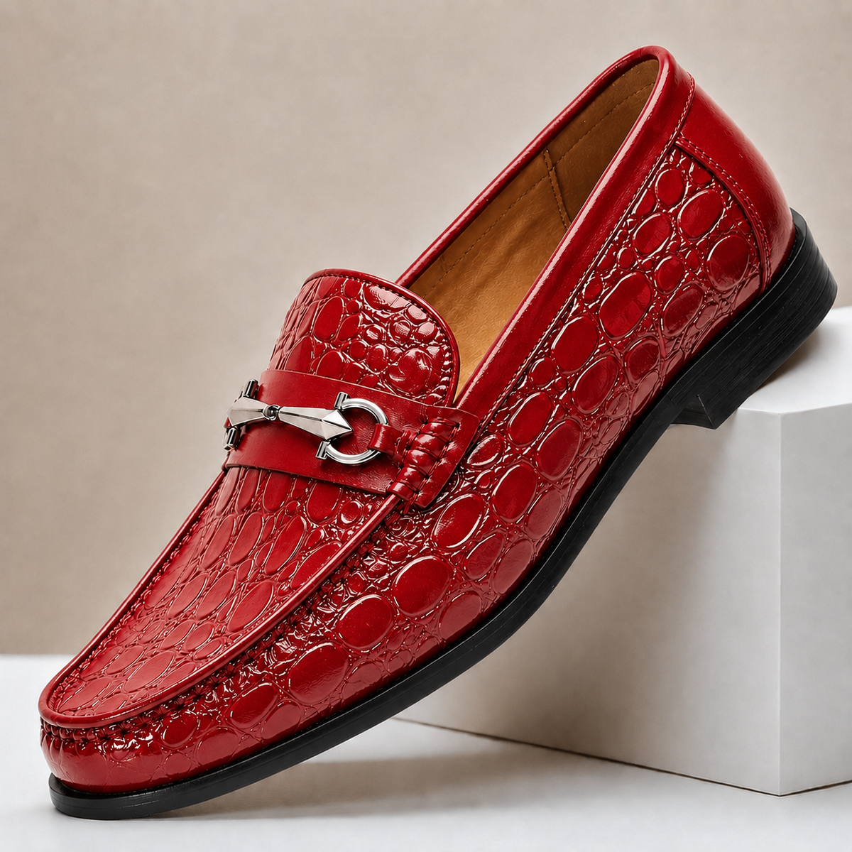 Dorvaro loafers i okselæder