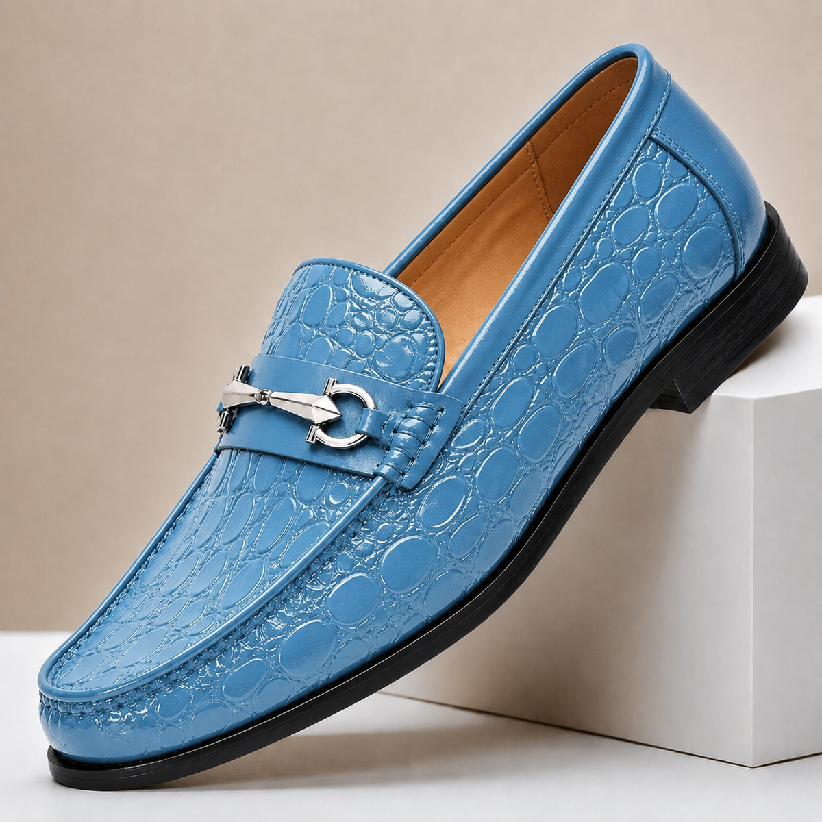 Dorvaro loafers i okselæder