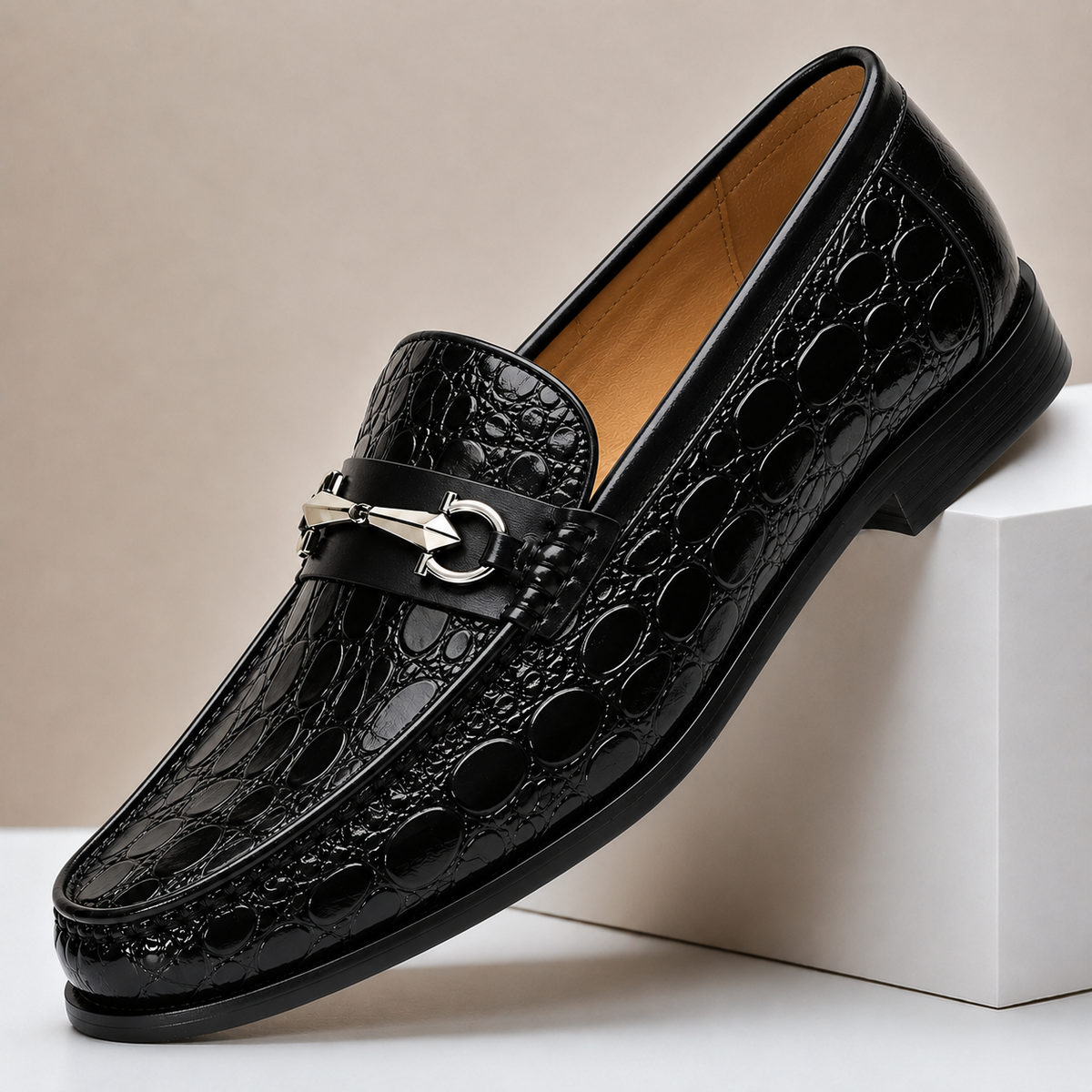 Dorvaro loafers i okselæder