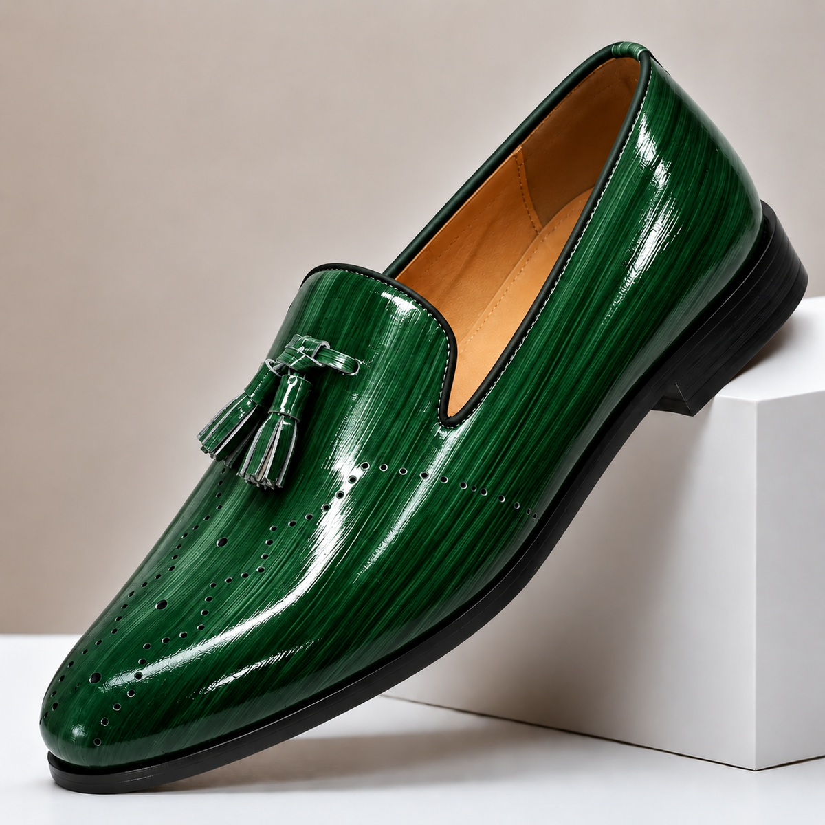 Kalvana Cowhide Leather Loafers