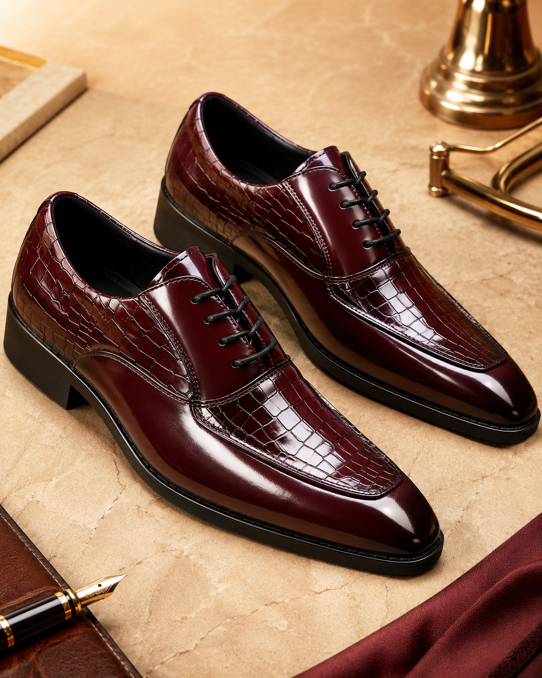 VALENTI LEATHER DERBY SHOES