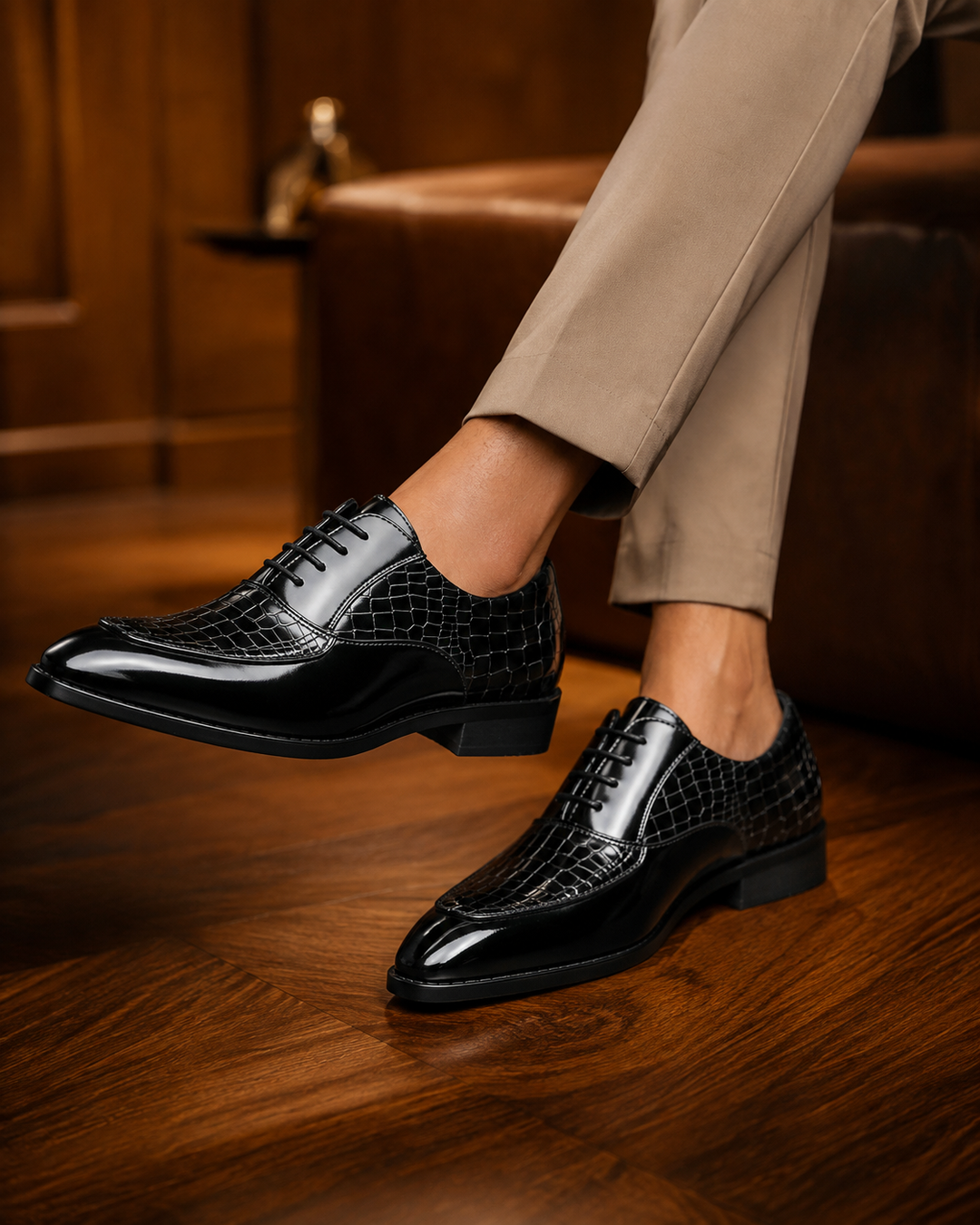 VALENTI LEATHER DERBY SHOES