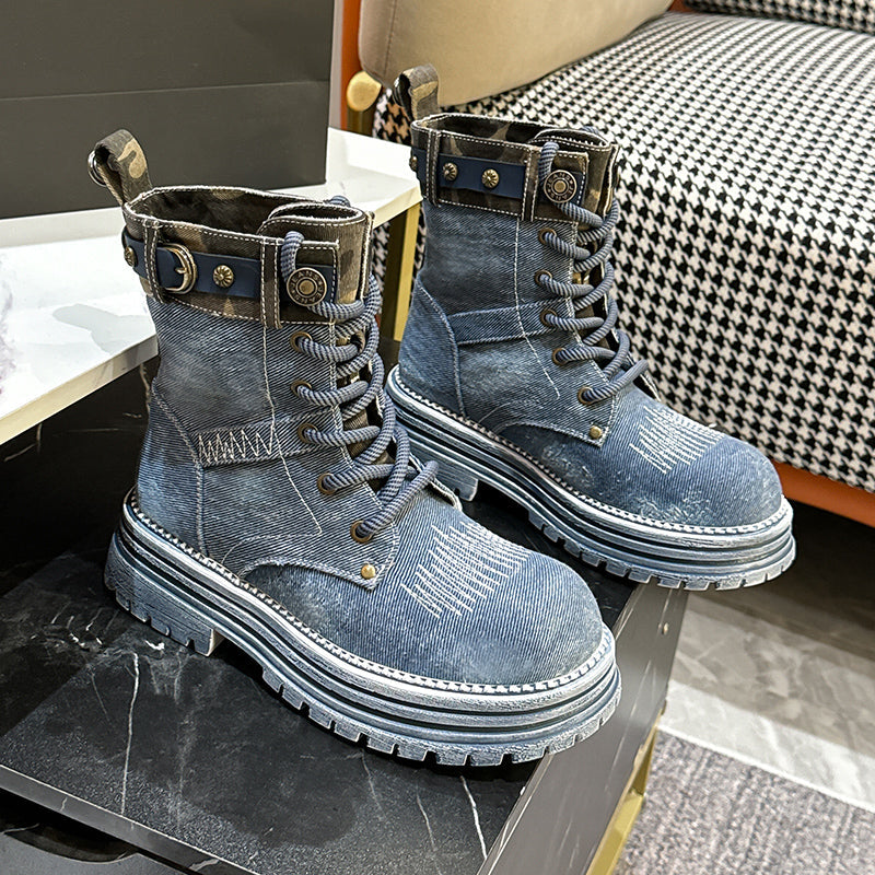 Streetwise denimstøvler