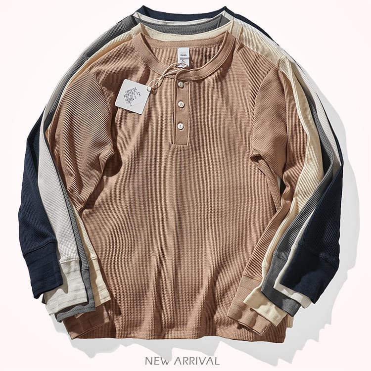 Rowan Waffel-Henley-Shirt