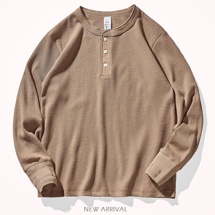 Rowan Waffel-Henley-Shirt