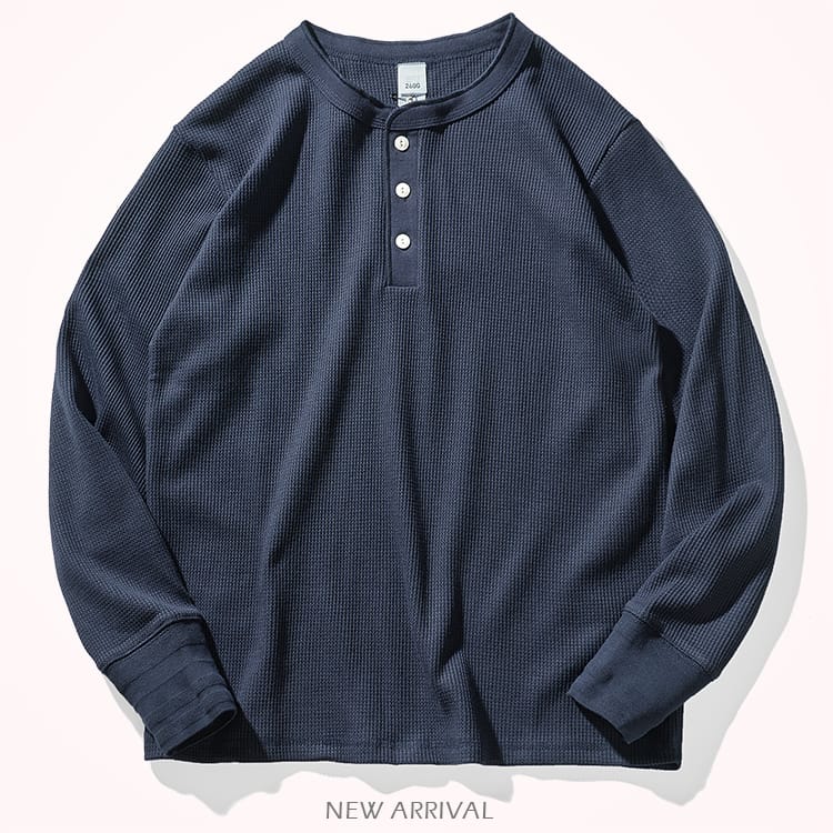 Rowan Waffel-Henley-Shirt