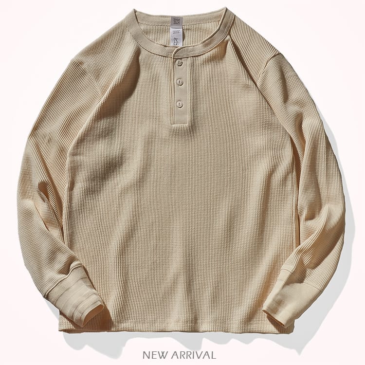 Rowan Waffel-Henley-Shirt