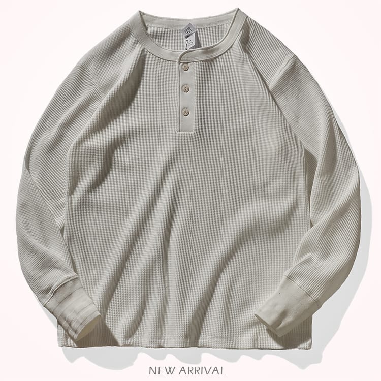Rowan Waffel-Henley-Shirt
