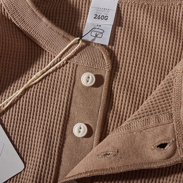 Rowan Waffel-Henley-Shirt