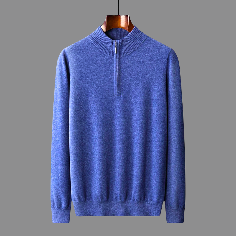 Pull Oslo en mérinos à col zippé