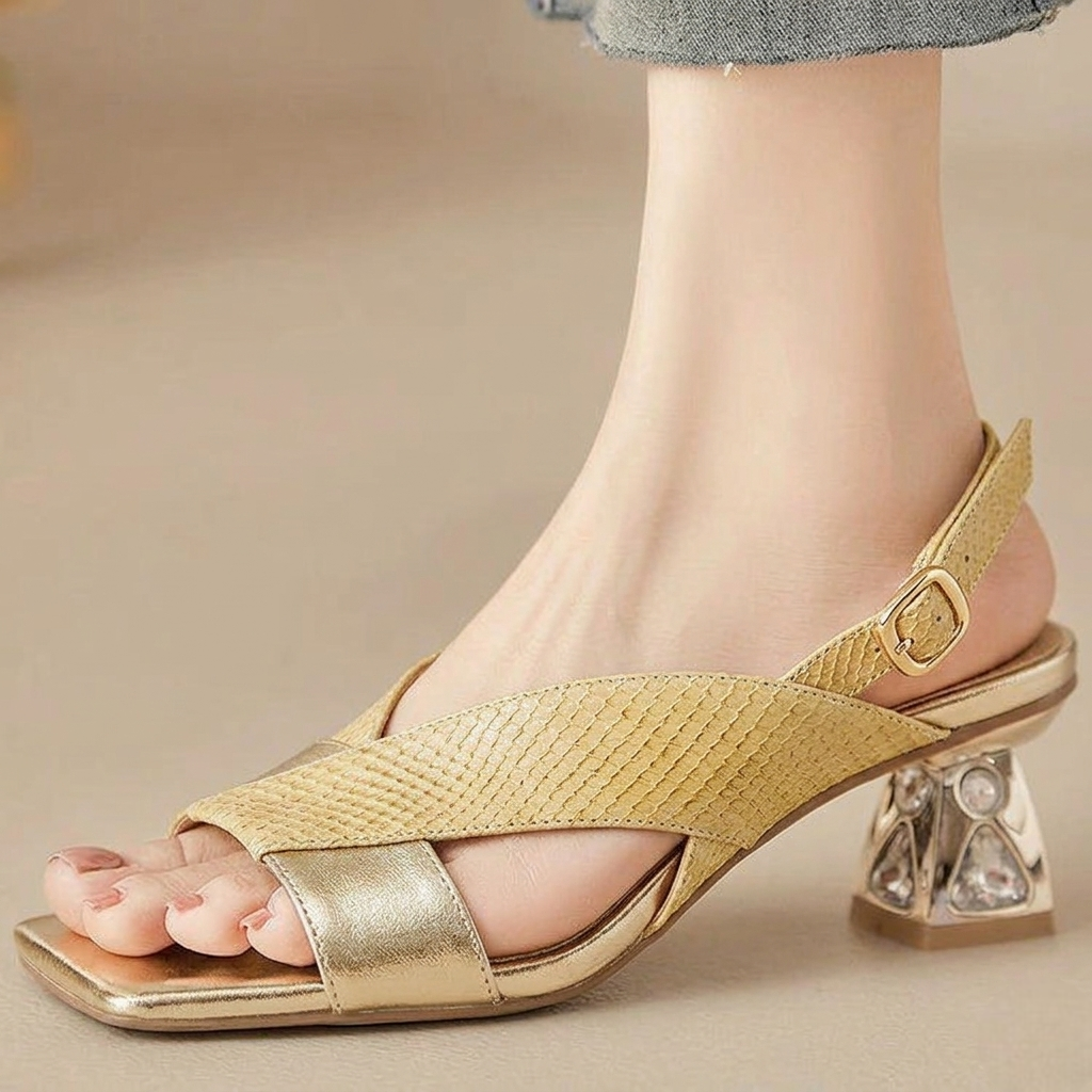 Tacones de cuero genuino Virelli