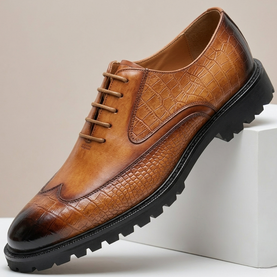 Scarpe Creston in pelle di vacchetta