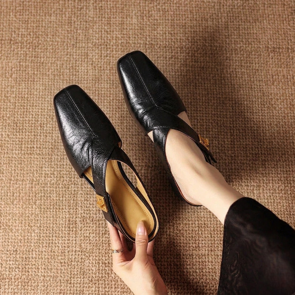 Mules Ravessia in vera pelle