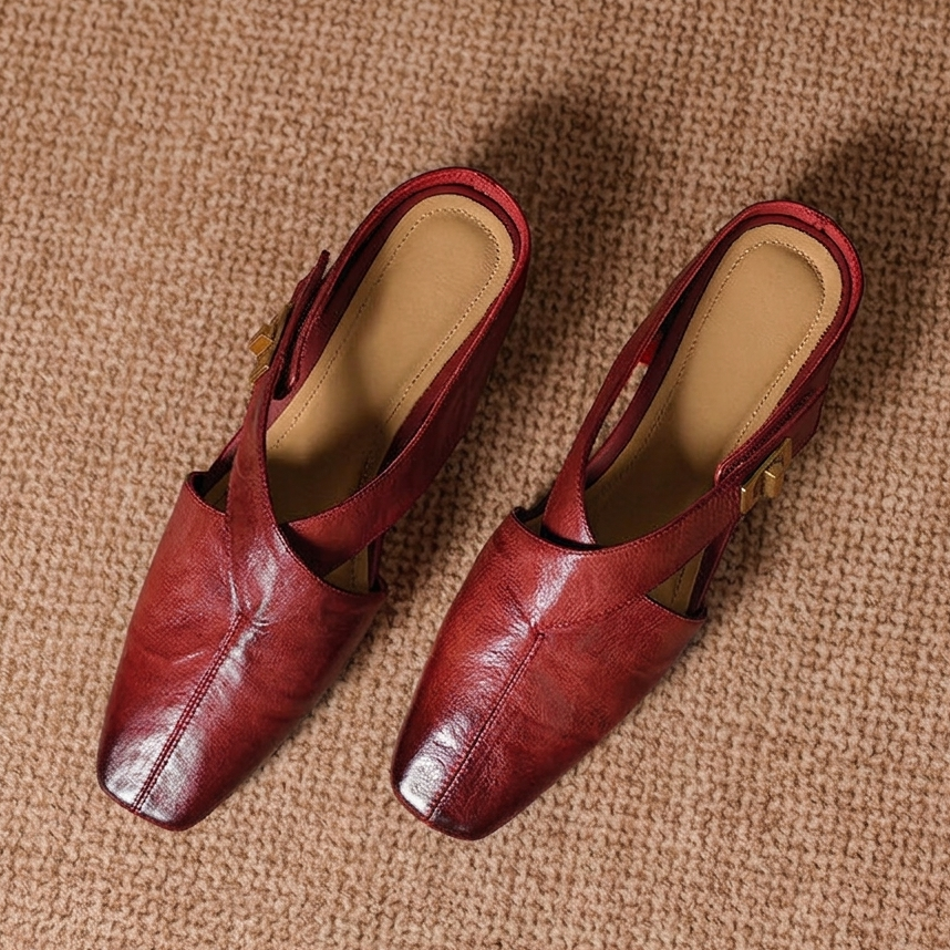 Mules Ravessia in vera pelle