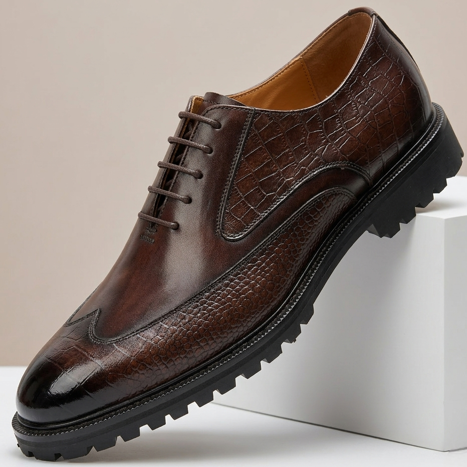 Scarpe Creston in pelle di vacchetta