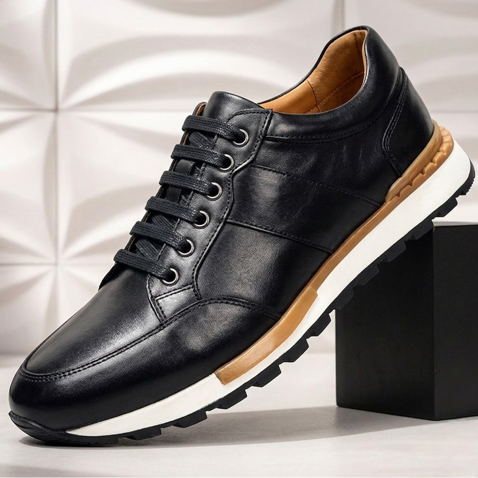 Alonzo Cowhide Leather Sneakers