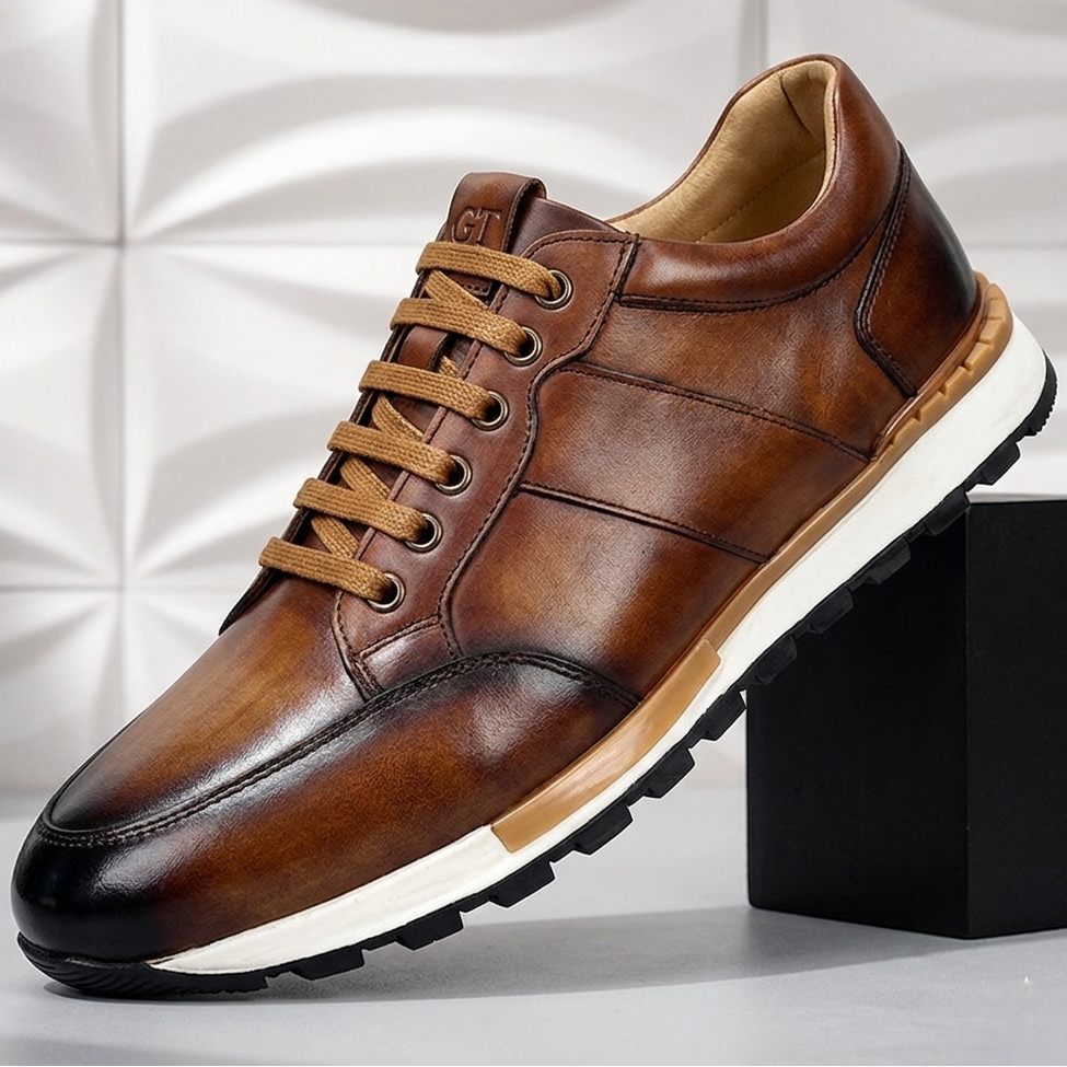 Alonzo Cowhide Leather Sneakers