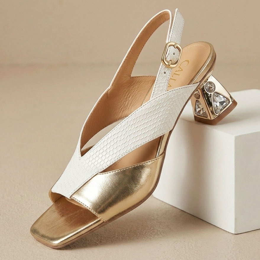 Tacones de cuero genuino Virelli