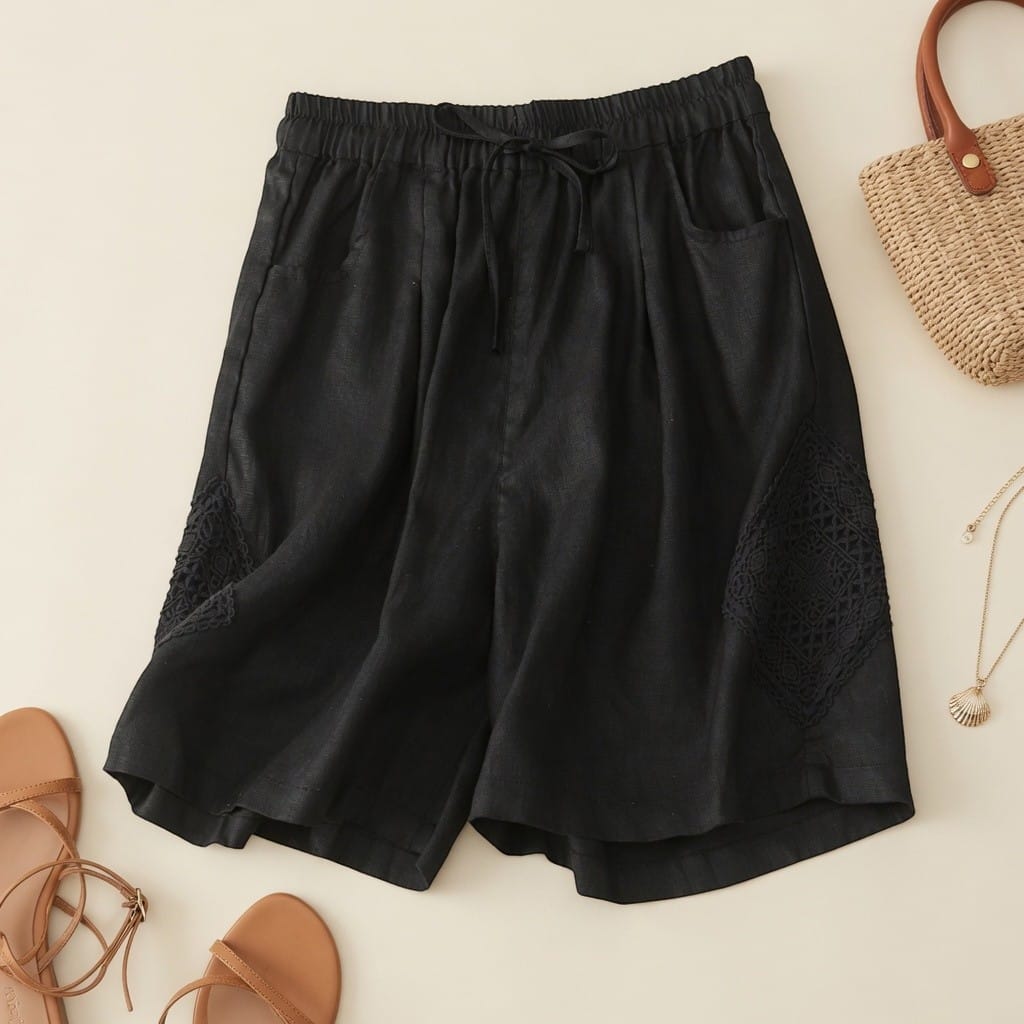 Sienna shorts i hør