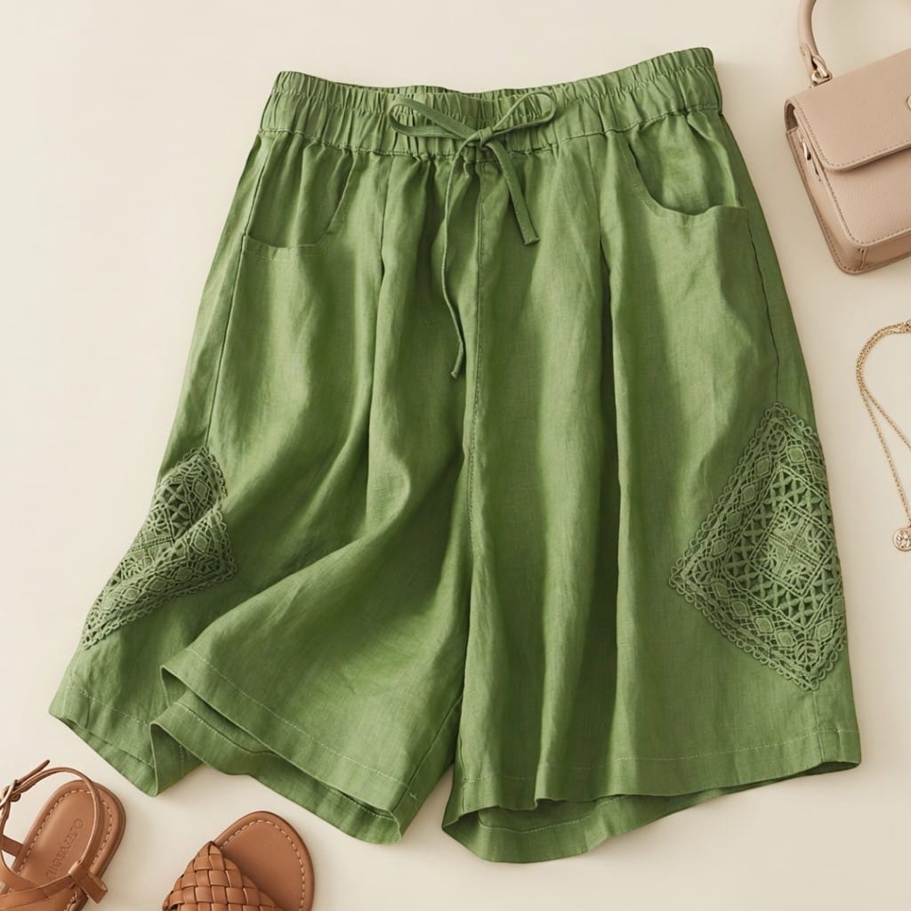 Sienna shorts i hør