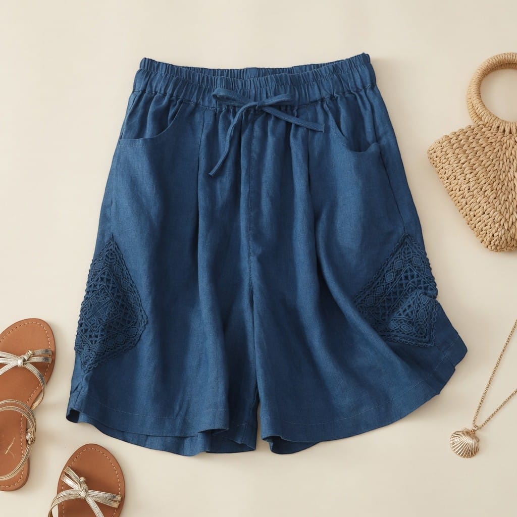 Sienna shorts i hør