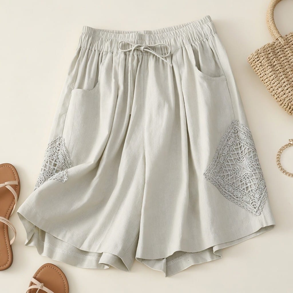 Sienna shorts i hør
