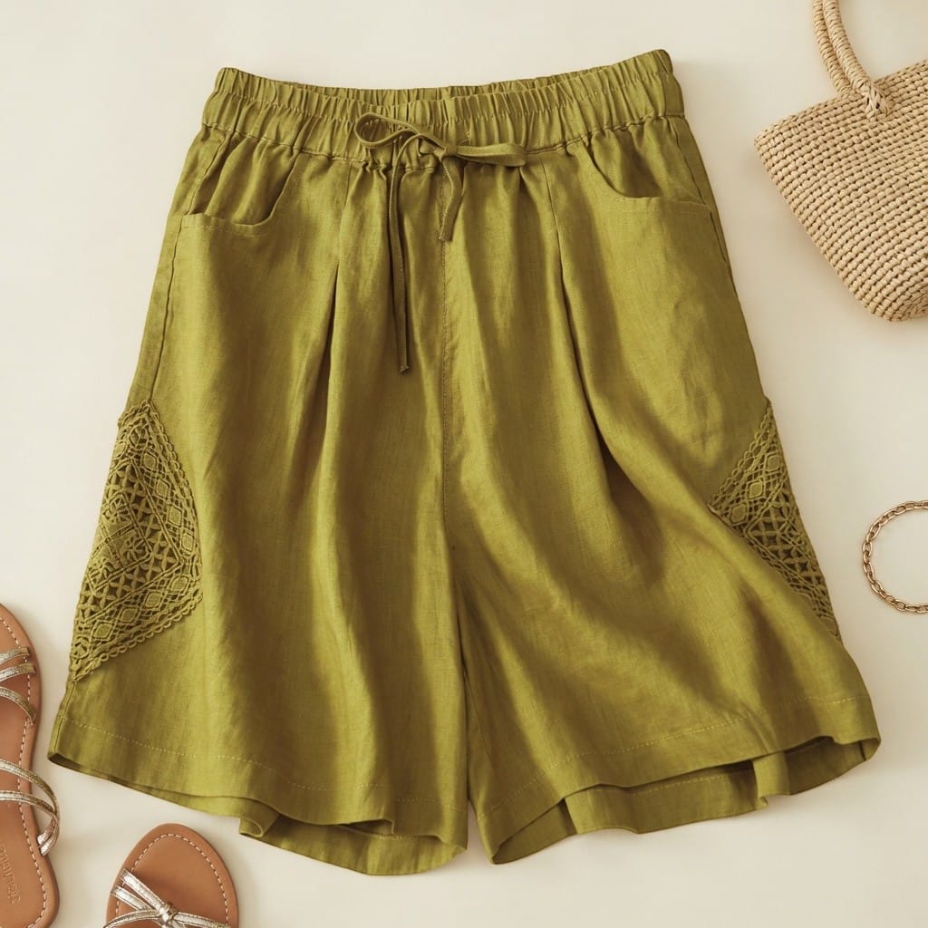 Sienna shorts i hør