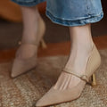 THEA GENUINE LEATHER HEELS