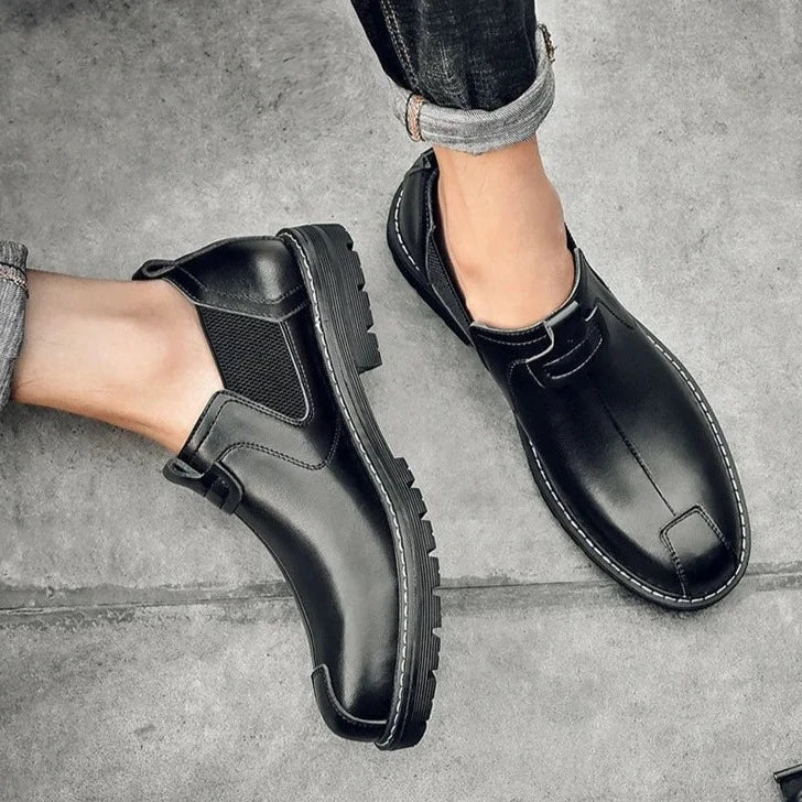 Mocasines de cuero genuino