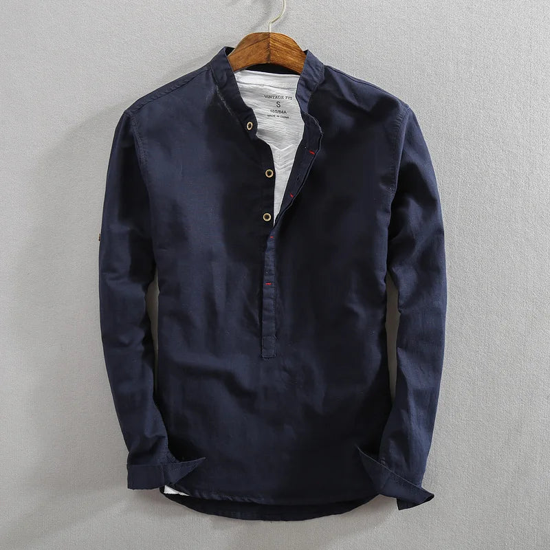 Camicia Summit in lino e cotone