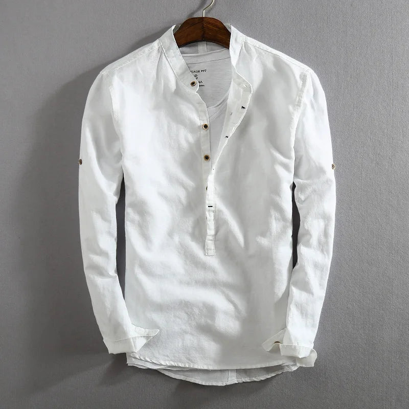 Camicia Summit in lino e cotone