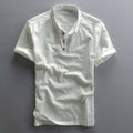 Rafael Poloshirt aus Baumwolle und Leinen