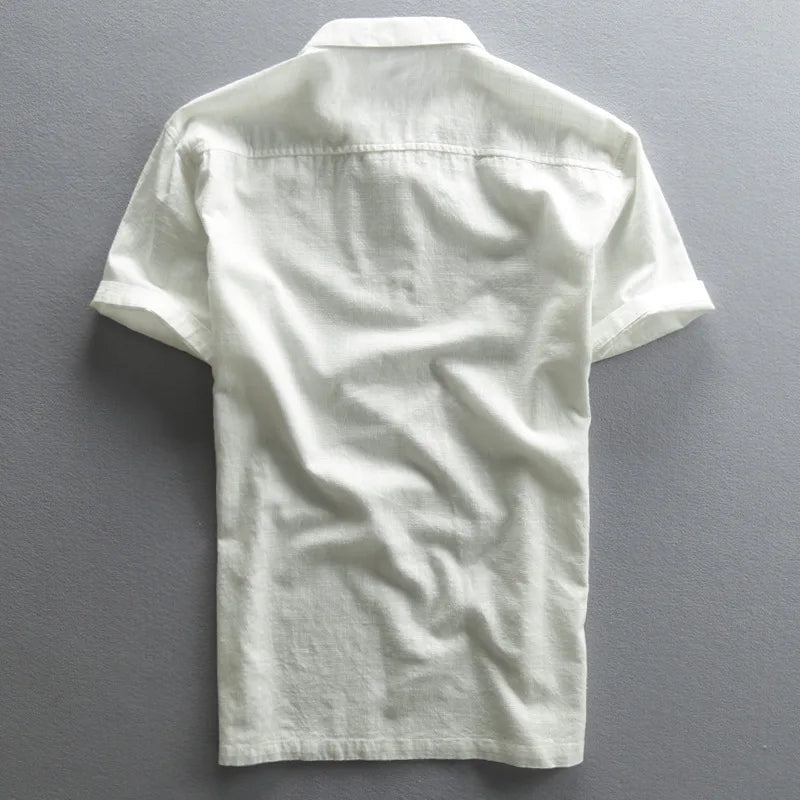 Rafael Poloshirt aus Baumwolle und Leinen