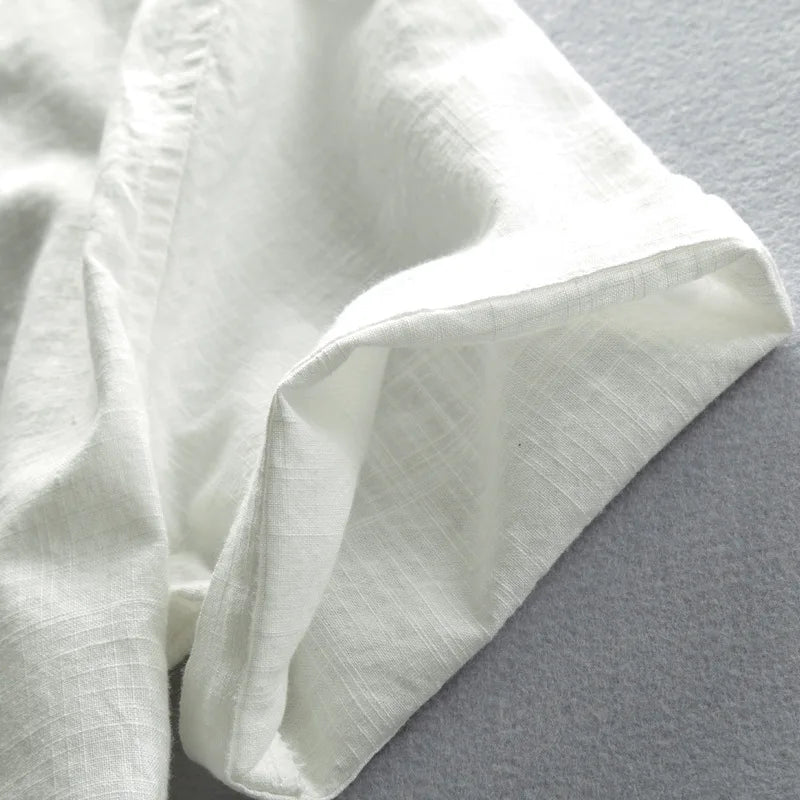 Rafael Poloshirt aus Baumwolle und Leinen