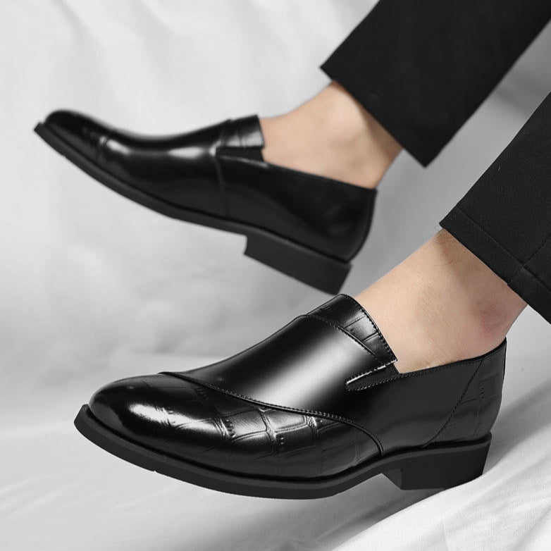 Mocassins de pele com Lurex